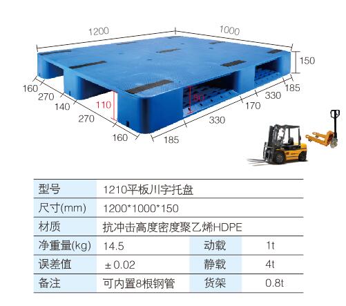 1210平板川字托盤